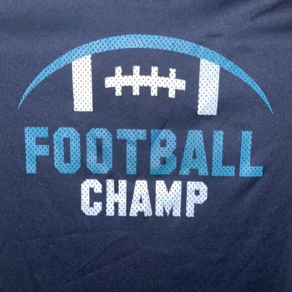 Jumping Beans Navy Blue “Football Champ” Graphic shirt boys Size 7 - Picture 3 of 6